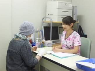 患者さんとの面談の様子